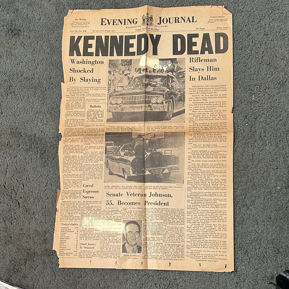 Vintage Newspaper Clipping